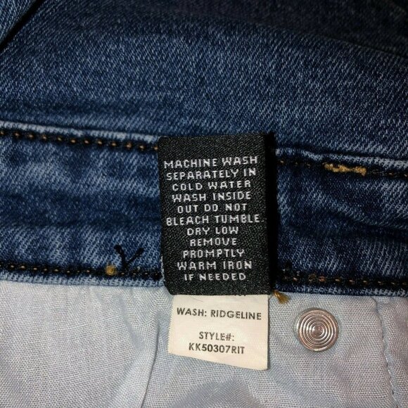 Kendall Kylie Womens Size 29 Straight Pencil Denim High Waist Button Mini Skirt - Picture 11 of 11